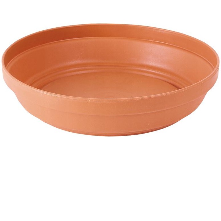 Чиния за саксии, Prosperplast, 19 c, кафява