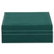 Cutie depozitare si organizare bijuterii, velur, 28 x 19,5 x 7cm, verde