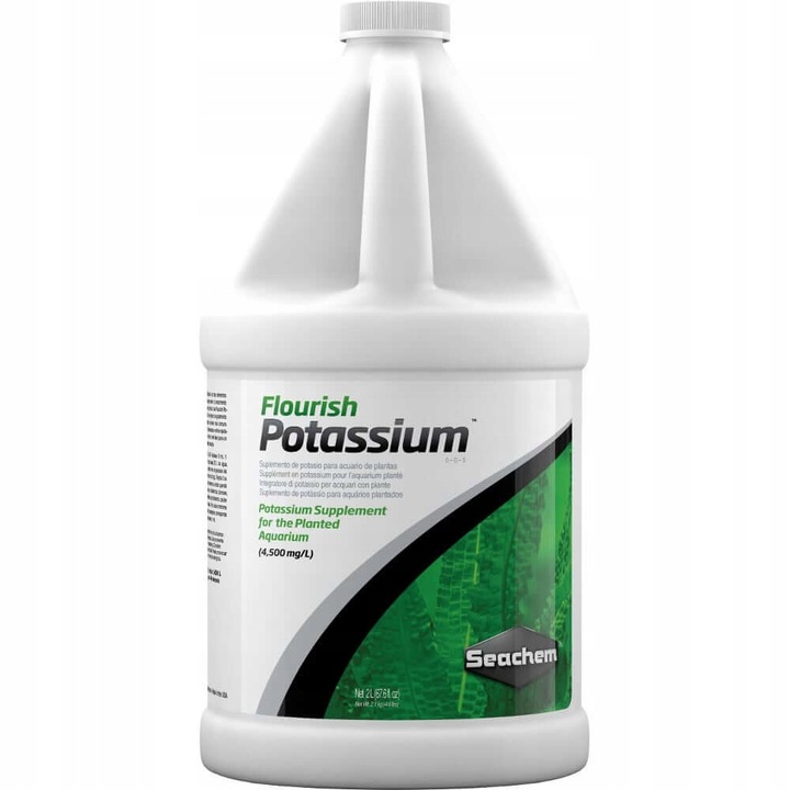 Fertilizant lichid plante acvariu Flourish Potassium, Seachem, 2 L
