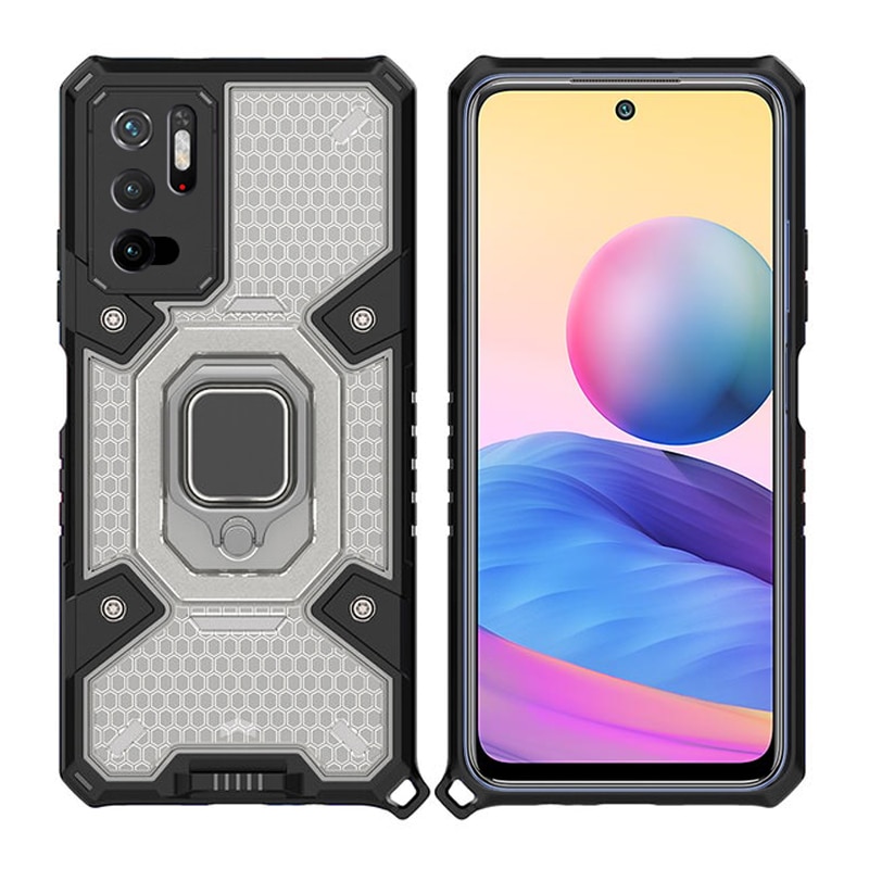 Custodia Per Cintura Moex Per Redmi Note 10 5G/Poco M3 Pro Nylon Oxford Con Moschettone E Portapenne 626834