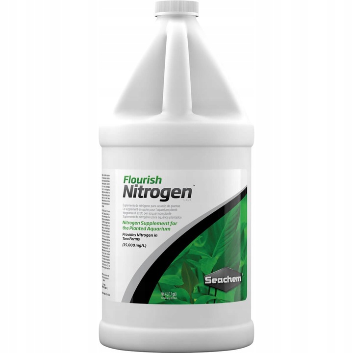 Fertilizant lichid plante acvariu Flourish Nitrogen, Seachem, 4 L