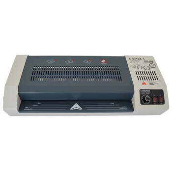 Laminator A3, Camel I, temperatura ajustabila, 4 role, 60-250 microni, negru/gri Laminator A3, Camel I, temperatura ajustabila, 4 role, 60-250 microni, negru/gri