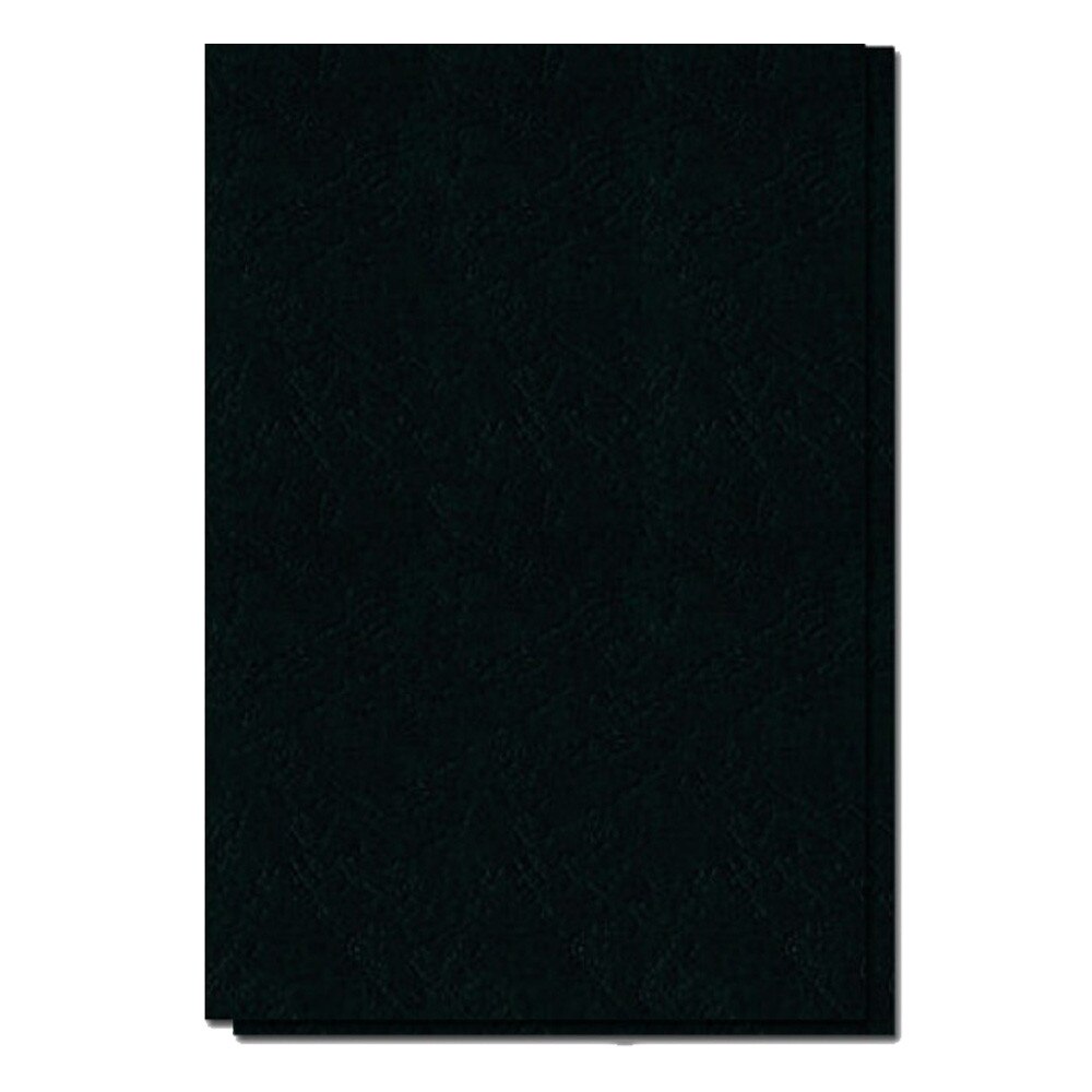 Coperti carton pentru indosariere, IBIND, imitatie piele, A4, negru, 250 g/mp, 100 buc/set