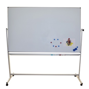 Whiteboard rotativ mobil, 120x180 cm Whiteboard rotativ mobil, 120x180 cm