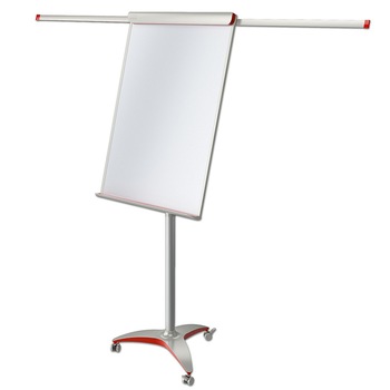 Flipchart mobil, 2x3, Mobilechart Pro RED, 70x100 cm, brate laterale, inaltime ajustabila, clema prindere hartie Flipchart mobil, 2x3, Mobilechart Pro RED, 70x100 cm, brate laterale, inaltime ajustabila, clema prindere hartie