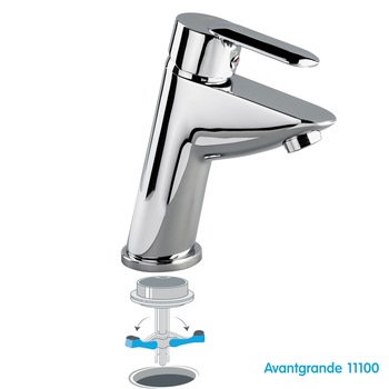 Baterie Sanitara Baie WOGRO - Avantgarde 11100, cu sistem de prindere prin partea superioara Baterie Sanitara Baie WOGRO - Avantgarde 11100, cu sistem de prindere prin partea superioara