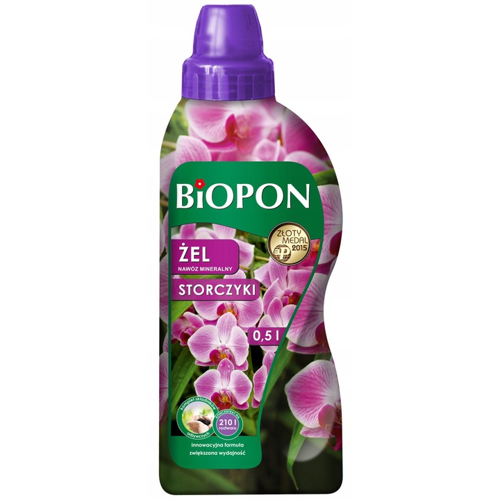 Gel ingrasamant, Biopon, Pentru plante de balcon, Fosfor/Potasiu, 0.5 L