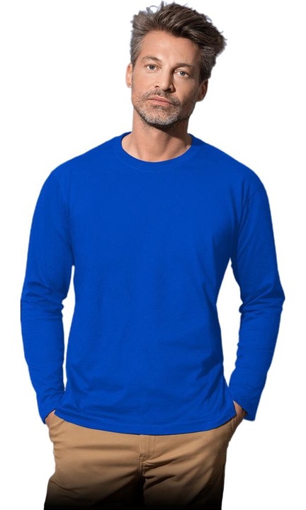 Bluza barbati, Bumbac, Rosu, Albastru