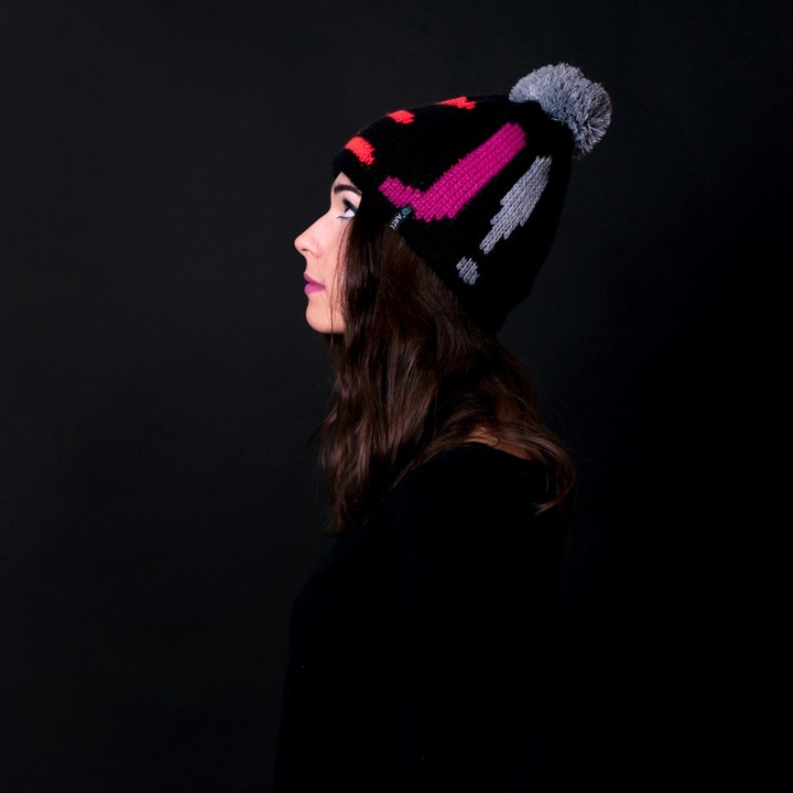 Шапка унисекс HEJ, Art of Polo, акрил, червено/черно, 56-59 см