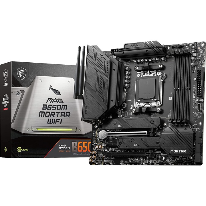 Дънна платка MSI MAG B650M MORTAR WIFI, Socket AM5