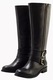 Cizme dama, Redfoot, Piele naturala, Negru, Negru