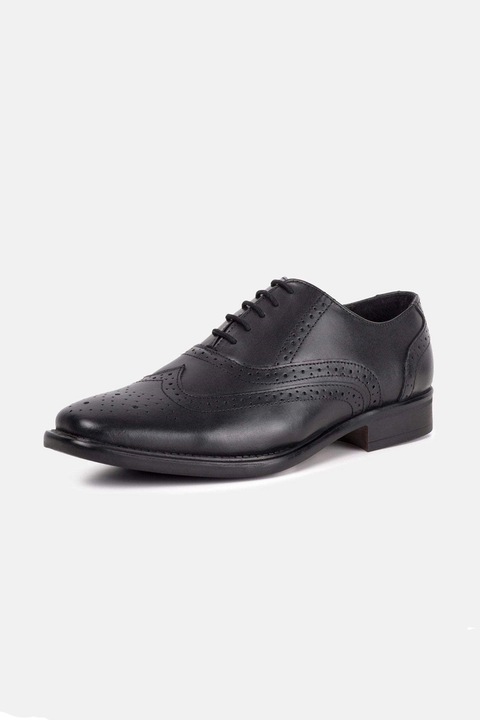 Мъжки обувки Redfoot OXFORD BROGUE, Естествена кожа,, Черен