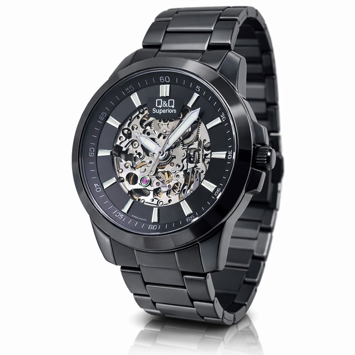 Мъжки автоматичен часовник Q&Q Superior Skeleton S09A-503VY