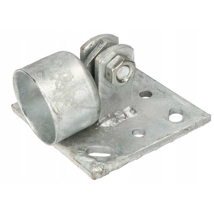 Kerek oszloptalp, Kotarbau, Acél, 100 x 100 x 48 mm, Ezüst