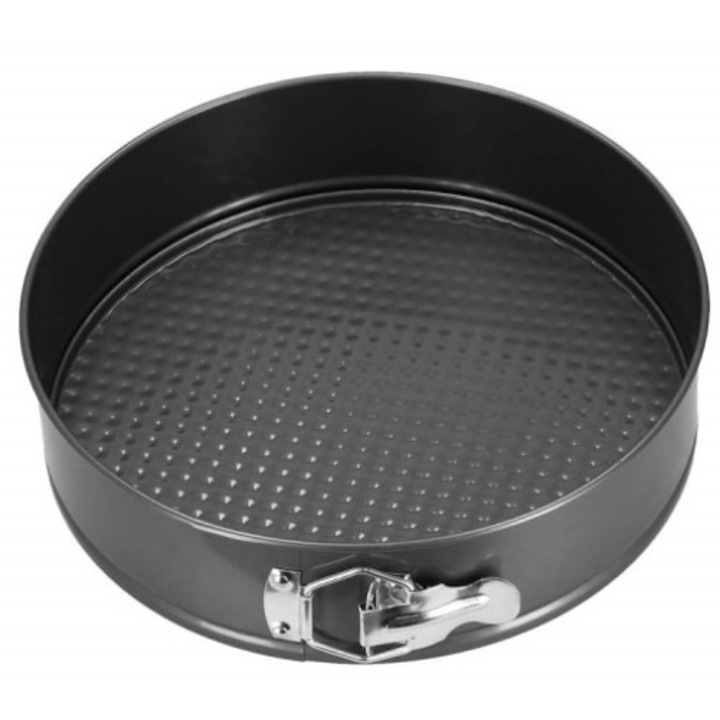 Set 3 forme tort, Otel, 27/25/23 cm, Gri grafit