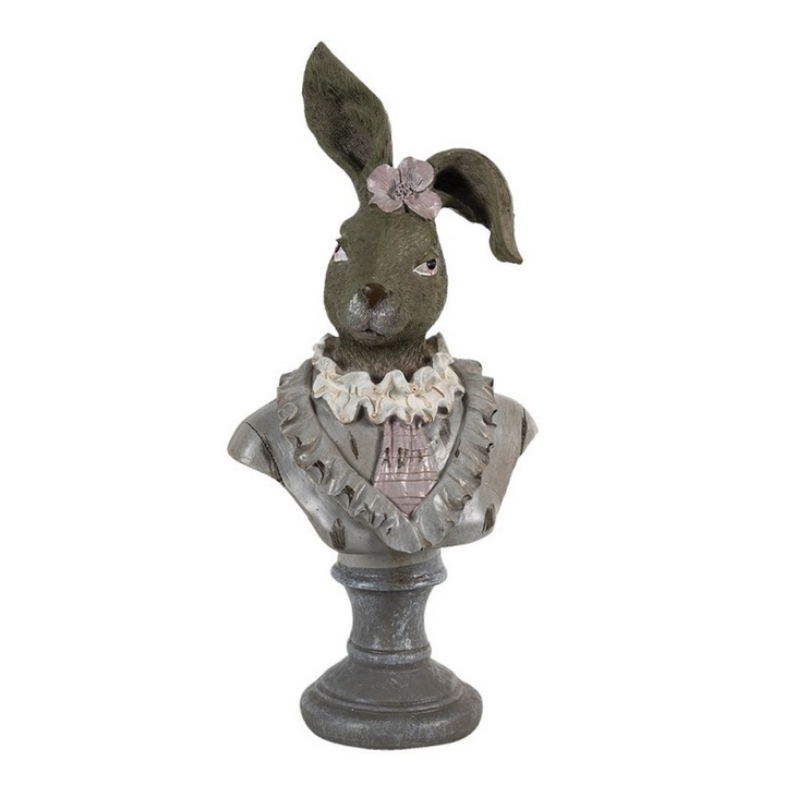 Húsvéti nyuszi figurák polirezinből 12x12x32 cm