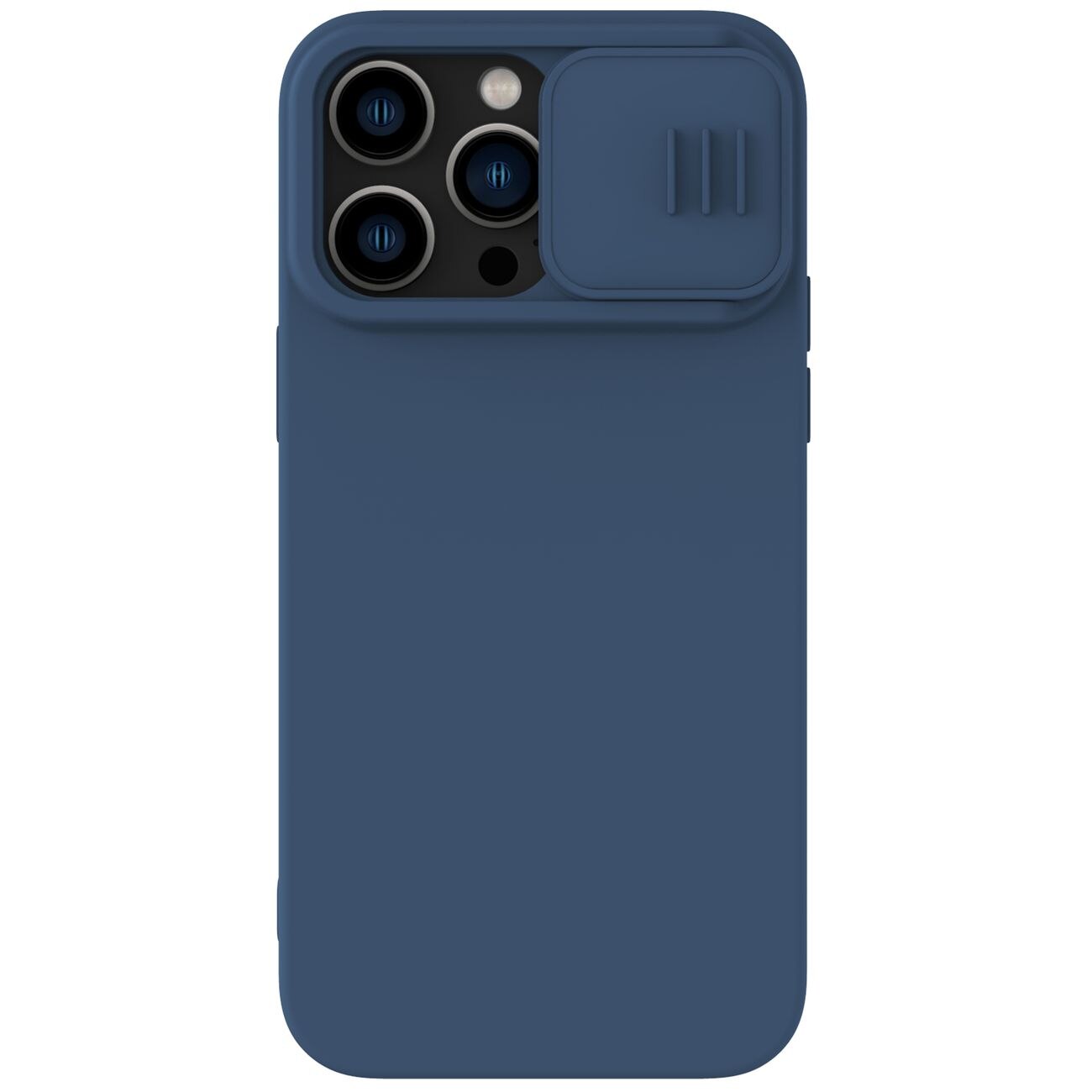 Carcasa Nillkin Cam Shield Silicone MagSafe compatibila cu iPhone 14 Pro Max Navy Blue