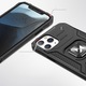 Wozinsky Ring Armor калъф за iPhone 14 Pro брониран кейс магнитен пръстен държач, розов