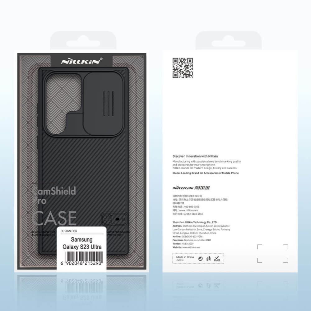 Husa Nillkin CamShield Pro pentru Samsung S23 Ultra (neagra)