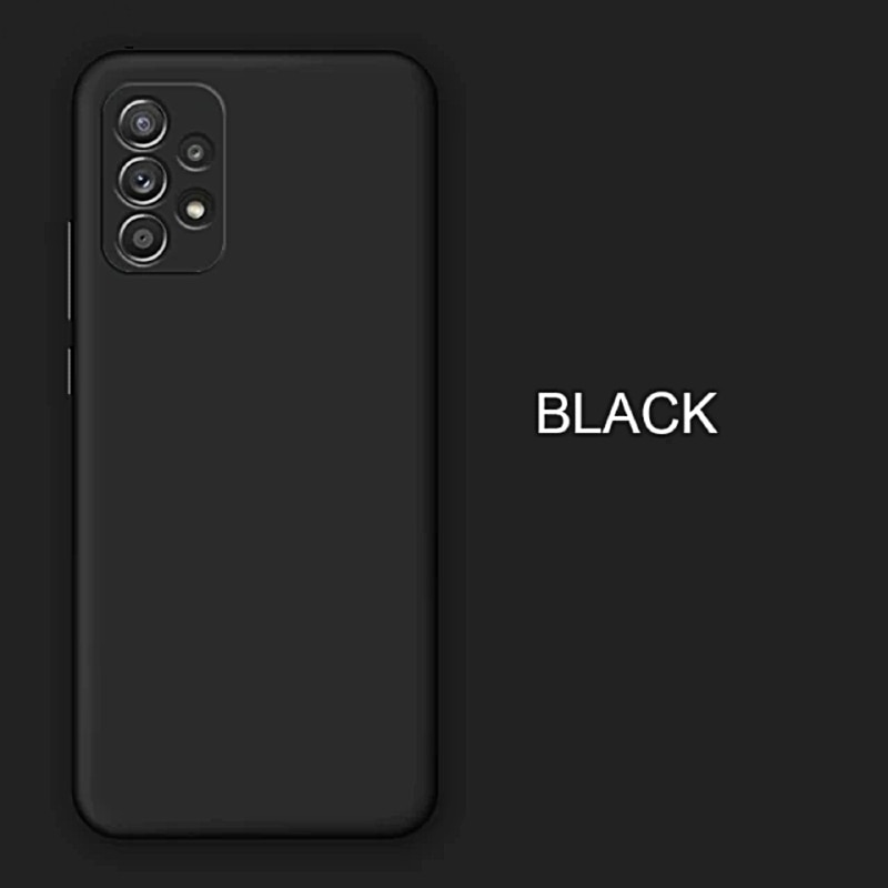 Husa Premium pentru Samsung Galaxy A52 4G / A52 5G / A52s 5G cu Protectie la Camere si Interior de Microfibra Silicon Negru