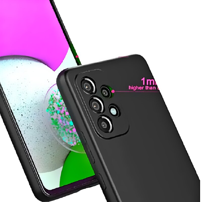 Husa Premium pentru Samsung Galaxy A52 4G / A52 5G / A52s 5G cu Protectie la Camere si Interior de Microfibra Silicon Negru