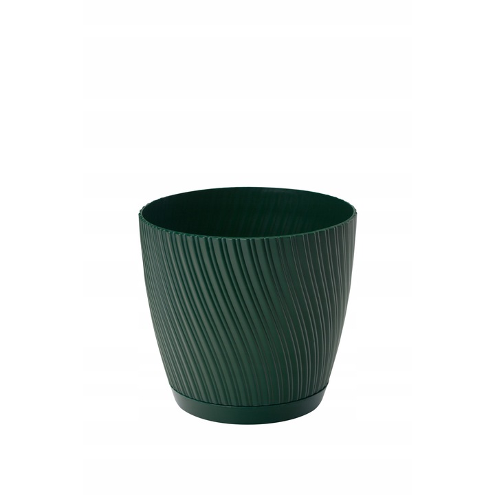 Ghiveci rotund, Form-plastic, Standard, Plastic, 15.5, Verde