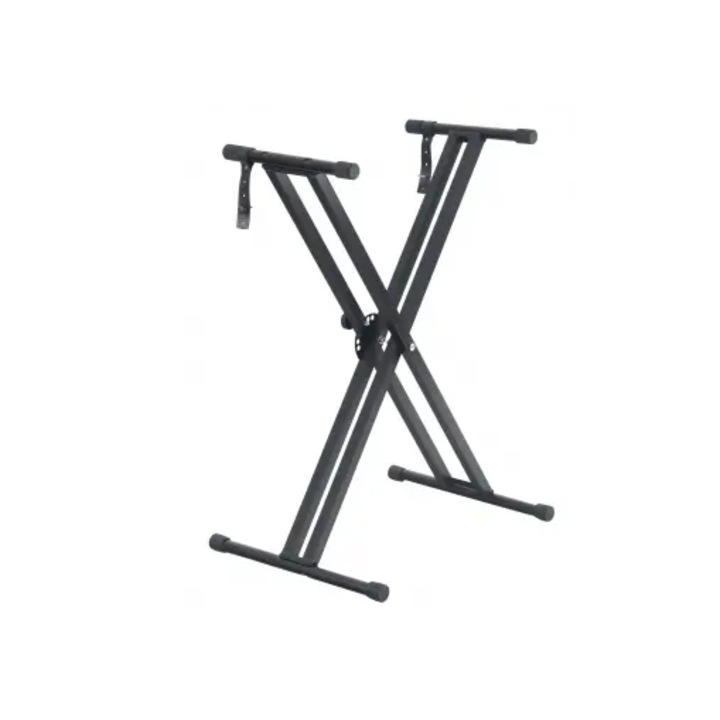 Stativ Orga, Funkey Dublu Negru, Foarte rezistent