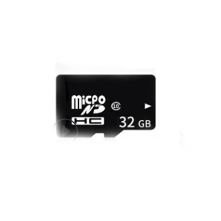 Micro SD 32GB карта памет, подходяща за съхранение на аудио и видео, клас 10, включен адаптер, черна