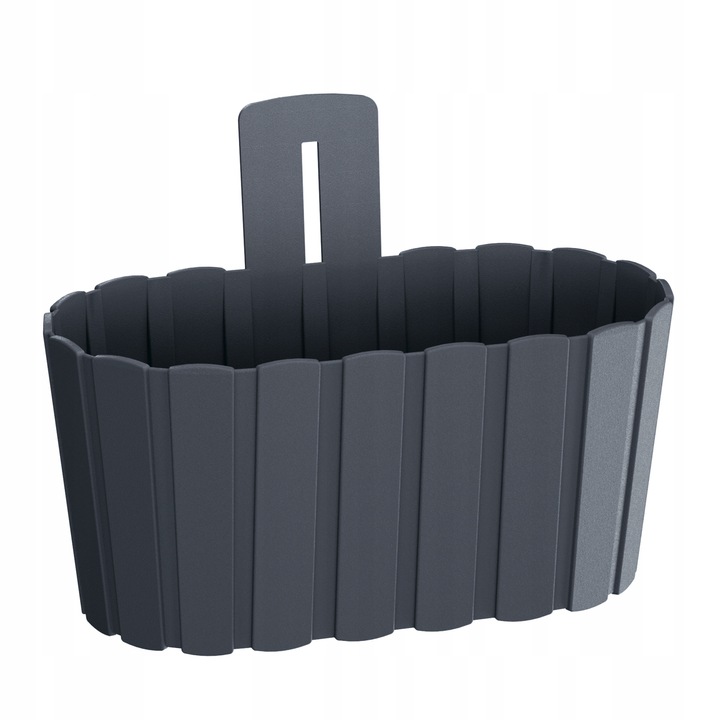 Fali edények, Prosperplast, Műanyag, 27,4x15x13cm, Szürke