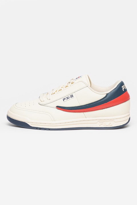 Fila, Original Tennis '83 bőrsneaker kontrasztos részletekkel, Piros/Törtfehér/Tengerészkék