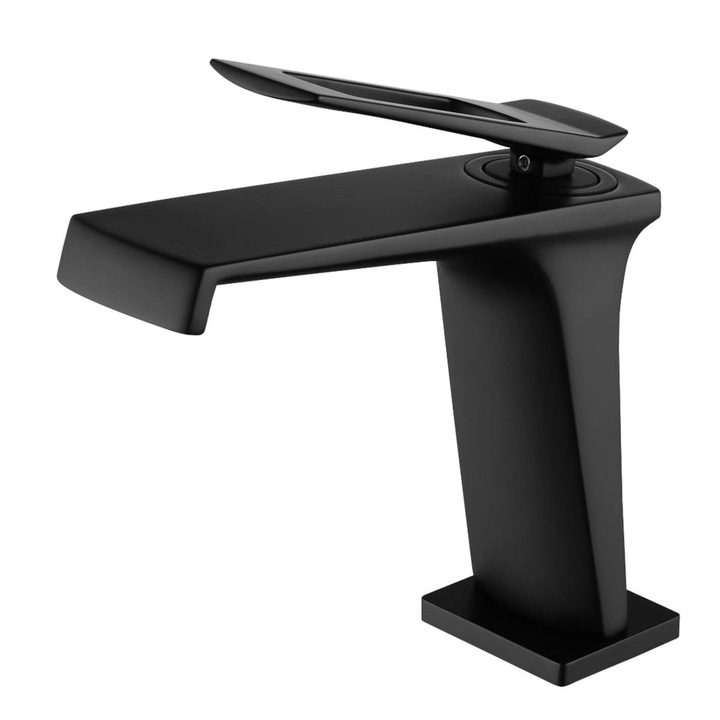 Смесител за умивалник Elado Черен мат, монтаж на умивалник