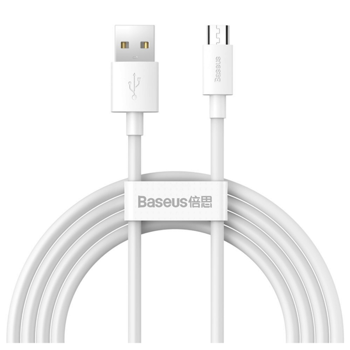 Cablu de date, Baseus, Tip USB, 1.5m, Alb