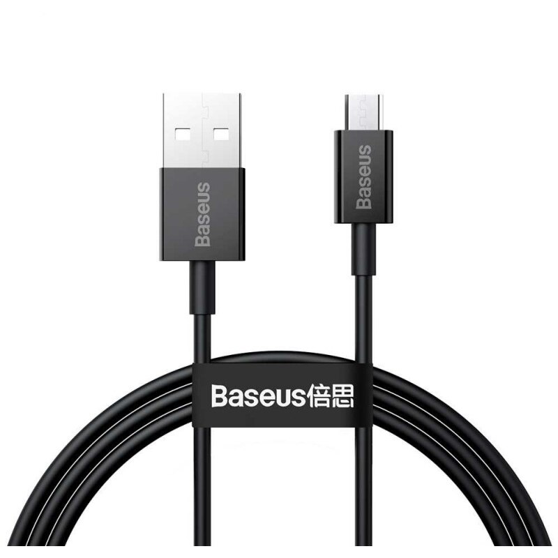 Cablu alimentare si date Baseus, Superior, Fast Charging, USB la Micro-USB 2A 1m, Negru
