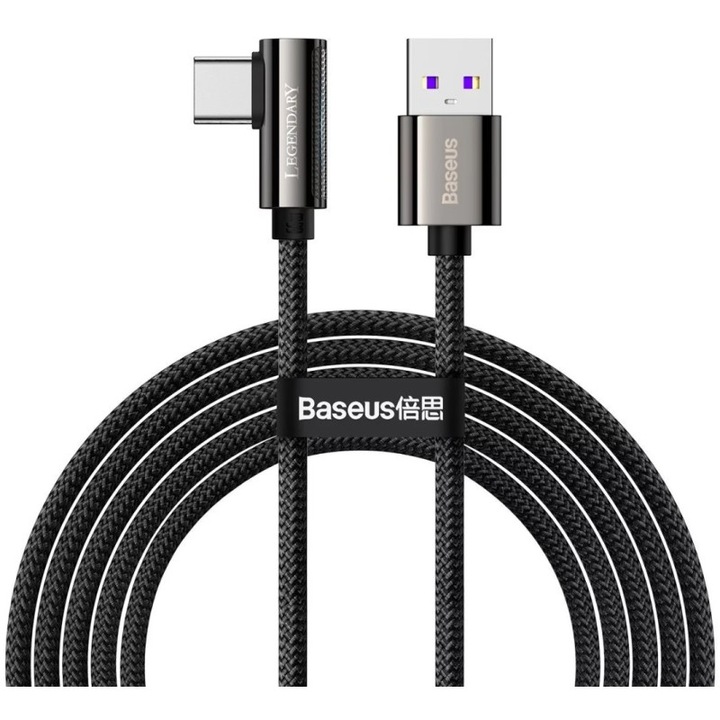 Baseus Legend Series, USB-C kábel, 66 W, 2 m, fekete