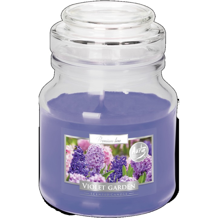 Ароматна свещ, Bispol, лилаво, сълзи/хиацинти