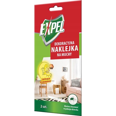 Стикер за мухи, Expel, За вътрешна употреба, Незабавен ефект, 2 бр ...