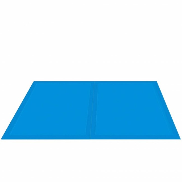 Covoras pentru animale, Poliester, 90 x 50 cm, Albastru