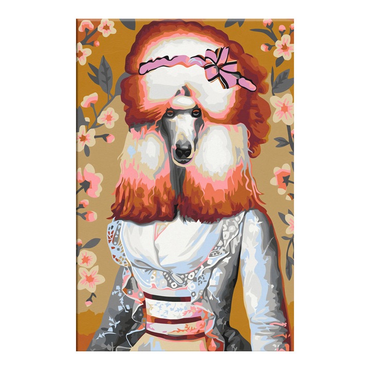 Artgeist festmény számokkal, Ginger Dog, 40 x 60 cm