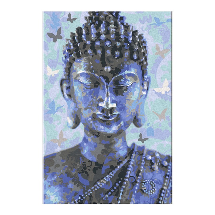Artgeist festmény számokkal, Buddha és Pillangók, 40 x 60 cm