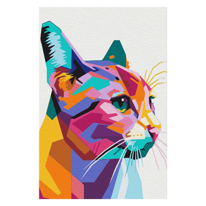Artgeist számfestő, Geometric Cat, 40 x 60 cm