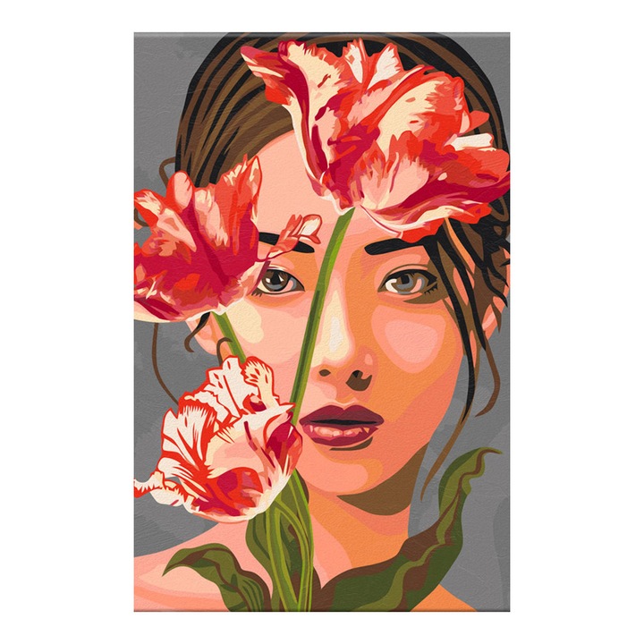Artgeist festmény számokkal, Asian Beauty, 40 x 60 cm
