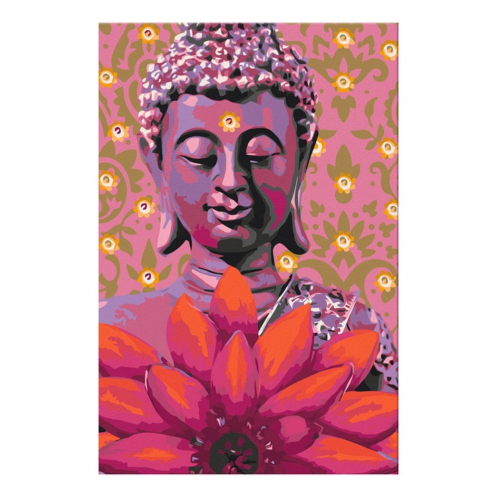 Artgeist festmény számokkal, Barátságos Buddha, 40 x 60 cm
