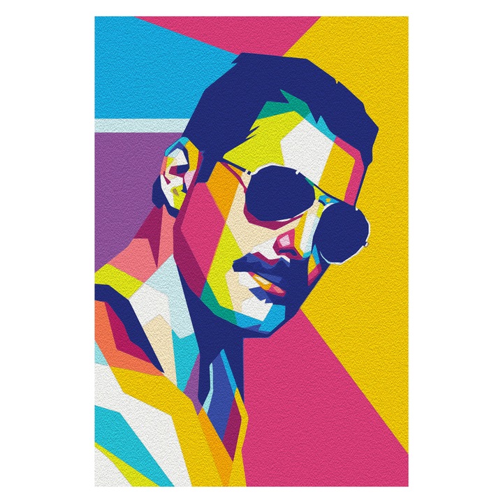 Artgeist festmény számokkal, Színes Freddie, 40 x 60 cm
