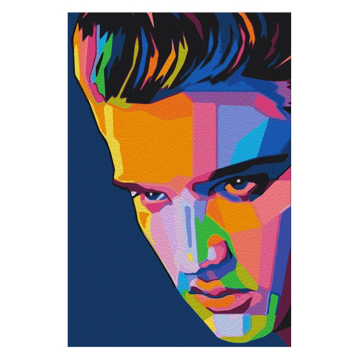 Festés számok szerint Artgeist, Colorful Elvis, 40 x 60 cm