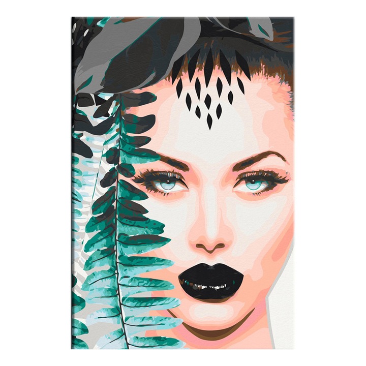 Artgeist festmény számokkal, Black Lips, 40 x 60 cm