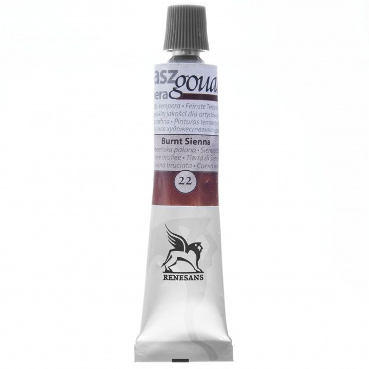Vopsea guase extrafine, Renesans, 20ml, 22 Burnt Sienna