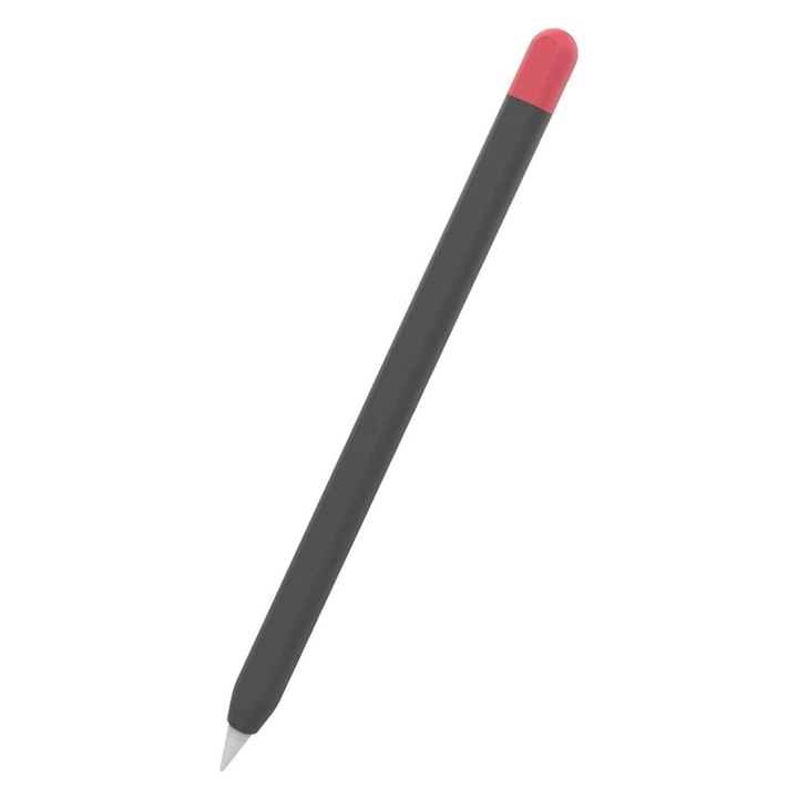 Husa THD pentru Apple Pencil 2, silicon flexibil, negru