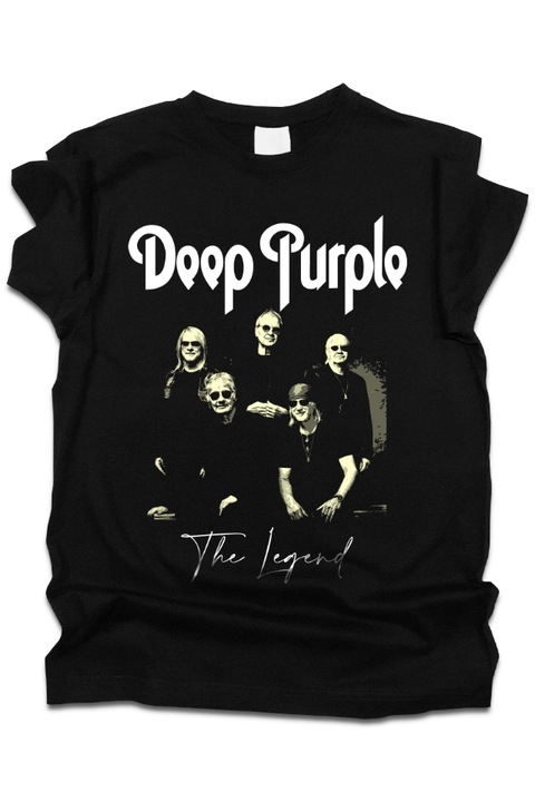 Póló, K-off, fekete, Deep Purple, M