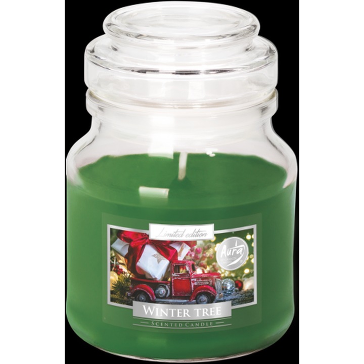 Ароматна свещ, Bispol, Green, 28 часа, Pine