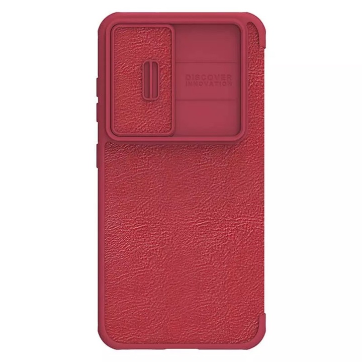 Husa Cu Grad Ridicat de Protectie pentru Samsung Galaxy S23 Plus, AIR Grip, M46, Metal, Elegant Ruby